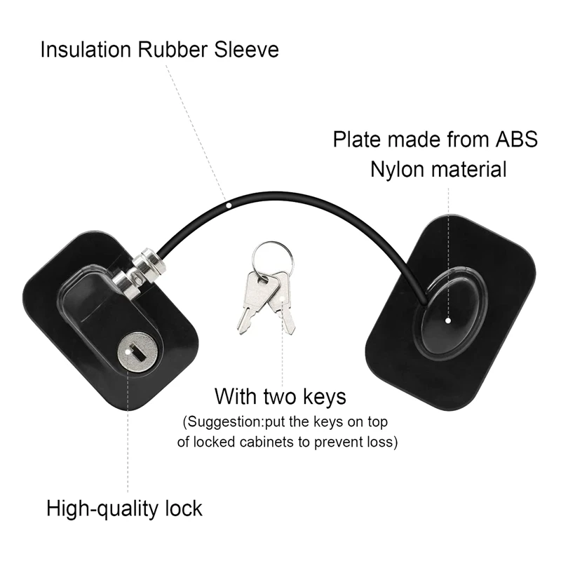 Замок холодильника замок для с ключами шкафа безопасности ребенка клеями 4