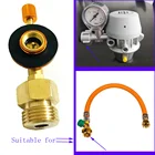 Адаптер для кемпинга, пропановый разъем для резервуара, плоский баллон, Сменный Адаптер для газовой бутылки, конвертер для немецкого типа