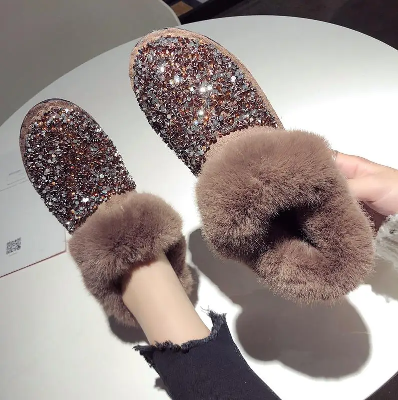 Женские зимние ботинки теплая и удобная женская обувь с хлопковой подкладкой