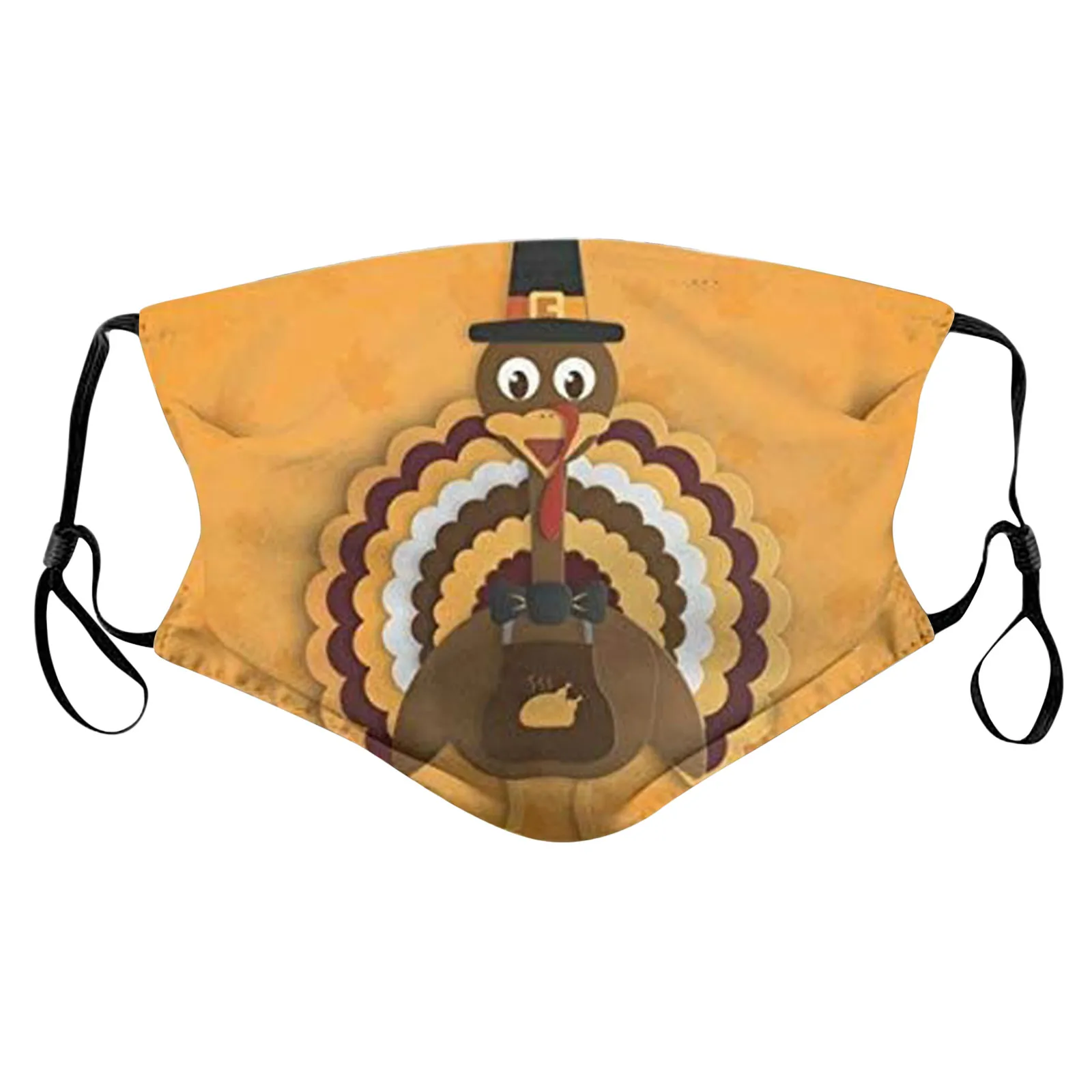 

KidsThanksgiving Turkey Mouth Mask Washable Adjustable Breathable Face Mask Anti Dust Outdoor Protective Mascarillas Mondkapjes