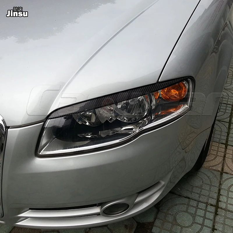 Автомобильный Стайлинг углеродное волокно гоночные фары накладки на брови