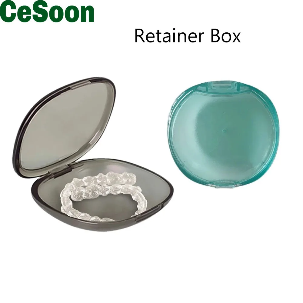 

Dental Orthodontic Retainer Case Portable Waterproof Denture Mouthguard Storage Container Holder Invisible Braces Box Teeth Oral