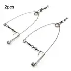 Автоматический рыболовный крючок-триггер из нержавеющей стали, 2 шт.