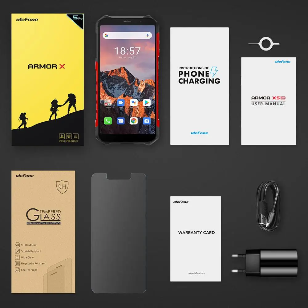 Ulefone Armor X5 Pro Android 10 0 прочный водонепроницаемый смартфон 4 Гб + 64 мобильный телефон