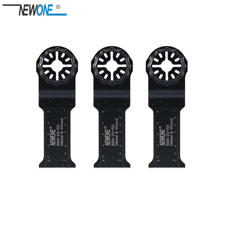NEWONE Starlock 32*40 мм/32*50 удлиненные биметаллические пилы BIM подходят для мощных осциллирующих инструментов для дерева, резки металла, удаления гвоздей