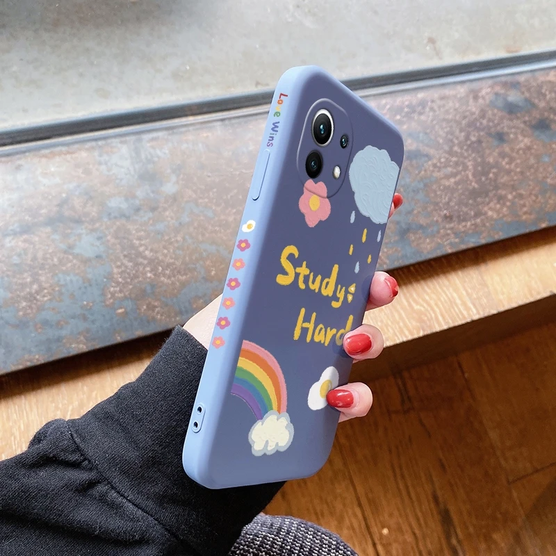 

For Xiaomi MI 11 11 Lite 4G 11 Lite 5G 11 Ultra 11i Note 10 10 pro Note 10 Lite Casing with shockproof soft thin Back Cover case