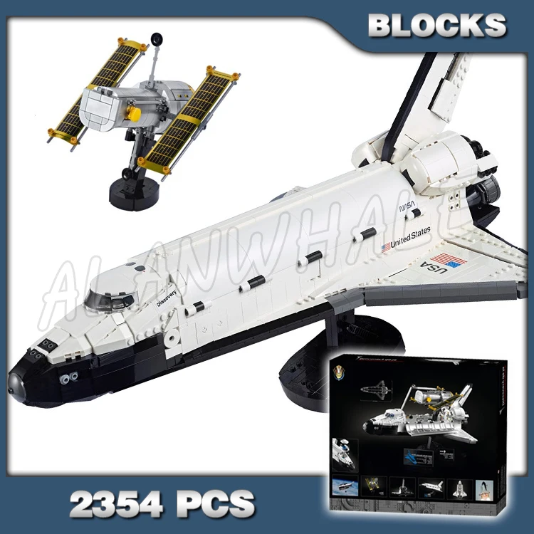 

2354pcs Expert Space Shuttle Discovery Hubble Telescope STS-31 Mission Journey 63001 Building Blocks Toys Compatible With Model