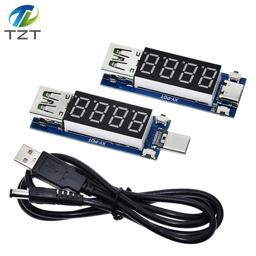 Type-C PD decoy module Quick charge trigger DC digital display voltage ampere meter Test instrument Support PD2.0 PD3.0 | Электронные