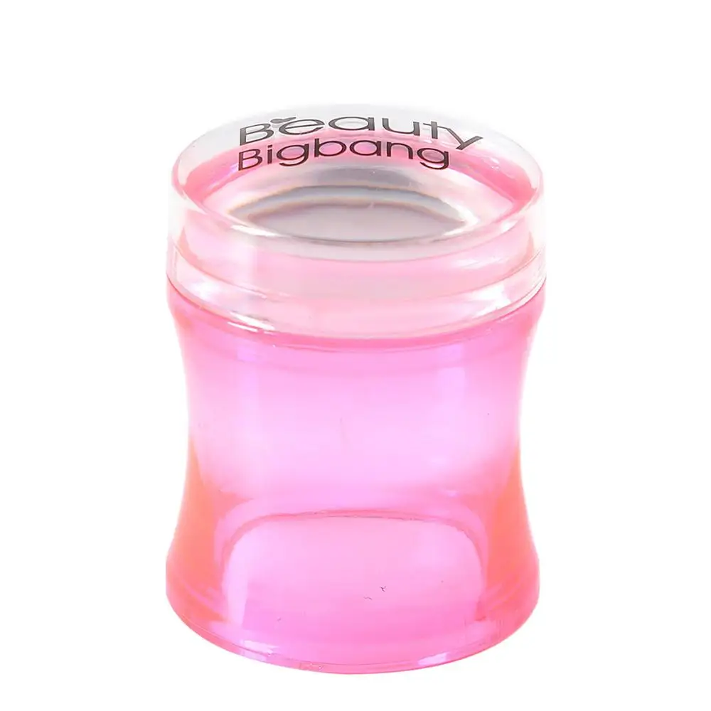 RD BeautyBigBang штамп для ногтей пластиковая Силиконовая ручка желе для ногтей штамп для маникюра шаблон инструменты штамп для штамповки ногтей - Цвет: RD