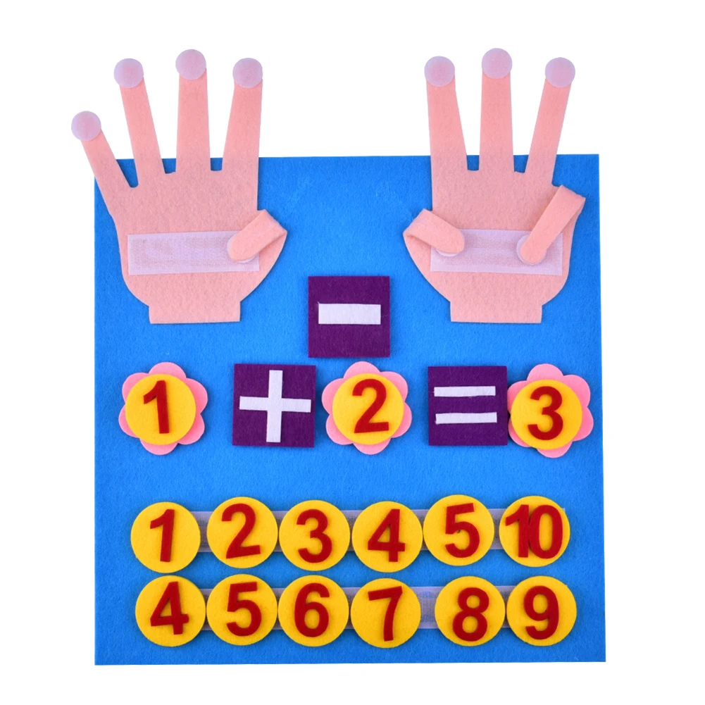 

Игрушка-конструктор для детей, из фетра, с цифрами, ручной работы