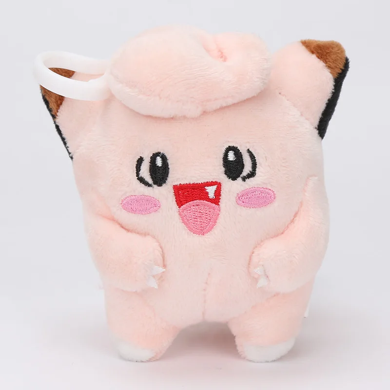 10cm Clefairy Takara Tomy Pokemon подлинный Пикачу плюшевый кулон в форме куклы Charmander Jigglypuff Bulbasaur животные куклы игрушки для детей - Цвет: 10cm Clefairy