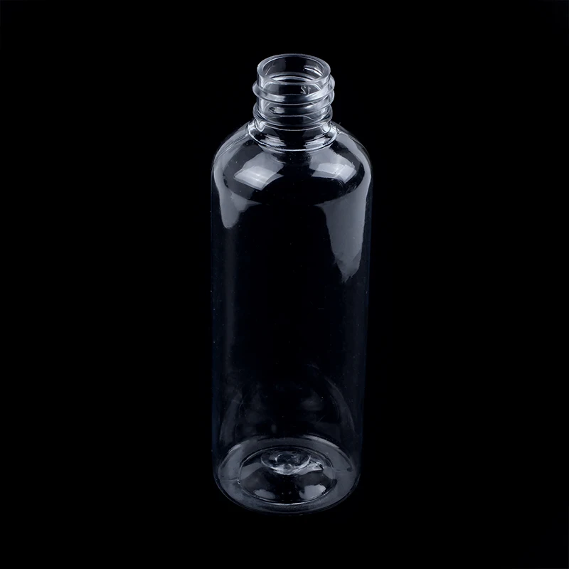 

4 x 100ml Plastic Clear Flip Bottles Travel Shampoo Lotion Cosmetic Container