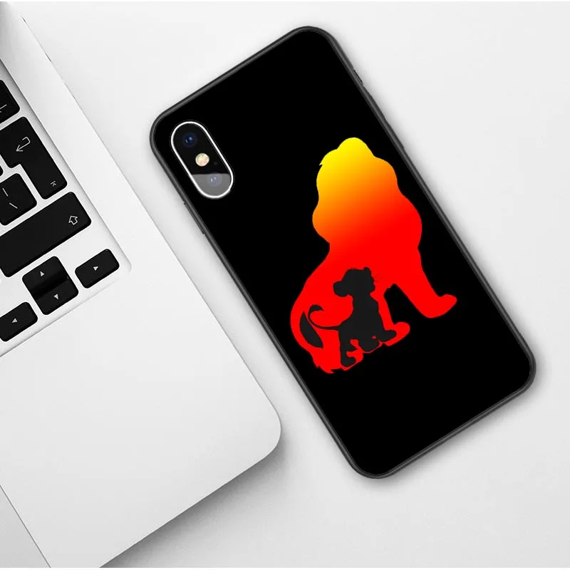 TPU Король Лев Simba nala силиконовый чехол для телефона чехол для iPhone 7 8 6s Plus X XS MAX 5S SE XR 11 Pro Max мягкий чехол - Цвет: TPU
