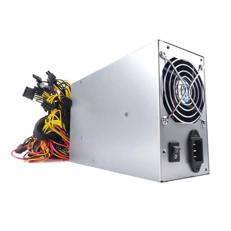 

Graphics Card Multi-channel Power Supply 1800W 1600W 2000W2200W Front And Rear Dual Fan Power Supply Supports 8 Graphics Cards
