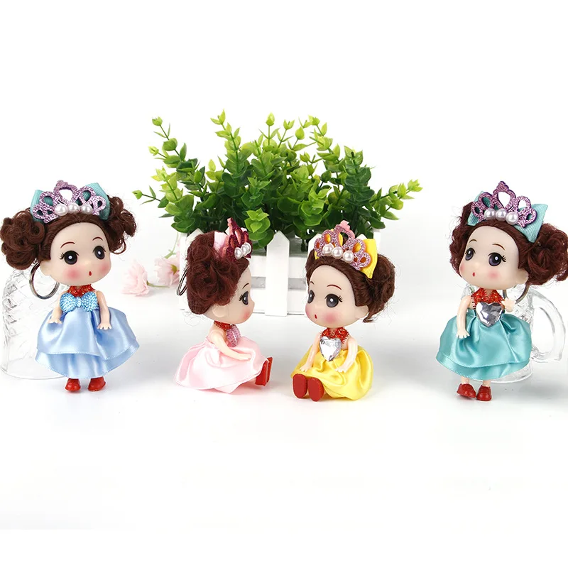 Мини куклы принцессы ручной работы 12 см кукла маленькая девочка брелки для кукол