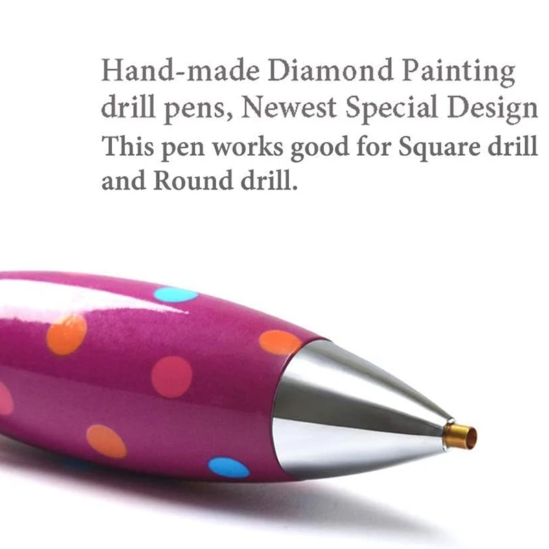 New 6Pcs 5D Diamond Painting Drill Pen Tools+1Pc Triple-cornered TrayCute Pens Sticky for | Дом и сад