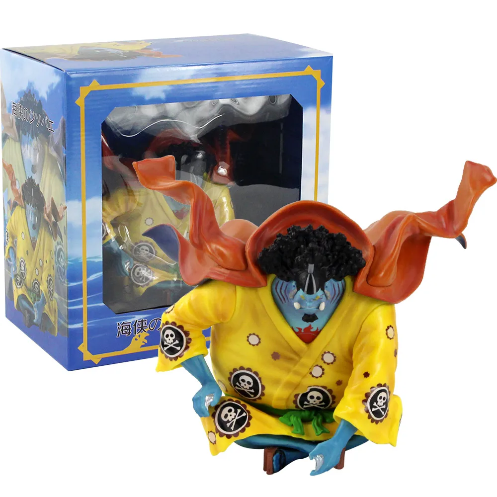19 см аниме фигурка Jinbe Сидящая Ver. ПВХ экшн Коллекционная модель игрушка кукла