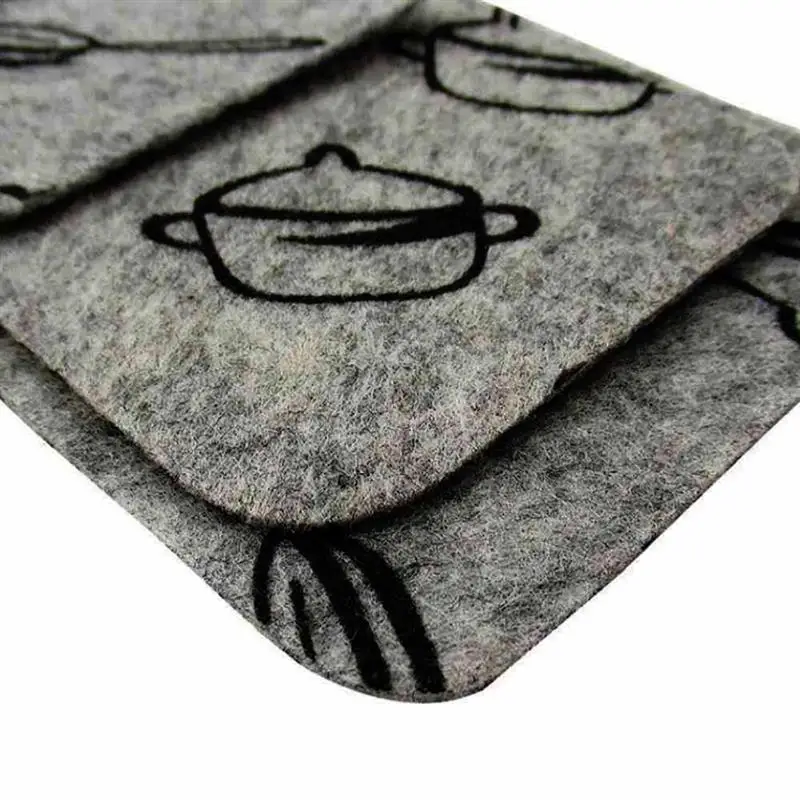 Антипригарная защита с рисунком сковороды противоожоговая прокладка