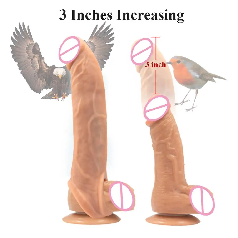 Реалистичный фаллоимитатор для увеличения пениса вибратор удлинитель