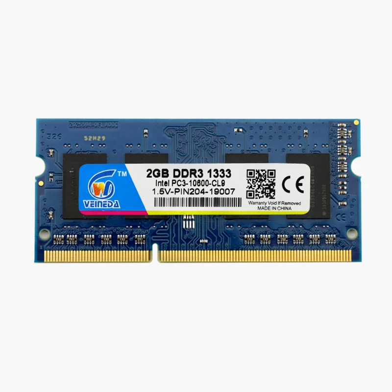 Память VEINEDA DDR3 2 Гб 204PIN Ram 1600 МГц совместимая с ddr3 1333 ОЗУ DDR 3 ГБ для ноутбука Intel AMD|ddr