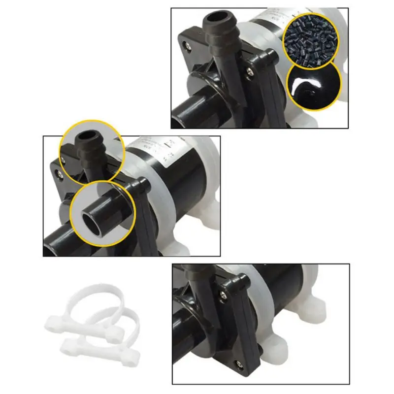 

DC12V/24V Brushless Quiet Water Pump High Flow Rate Electric Water Pump Low Noise for Diving