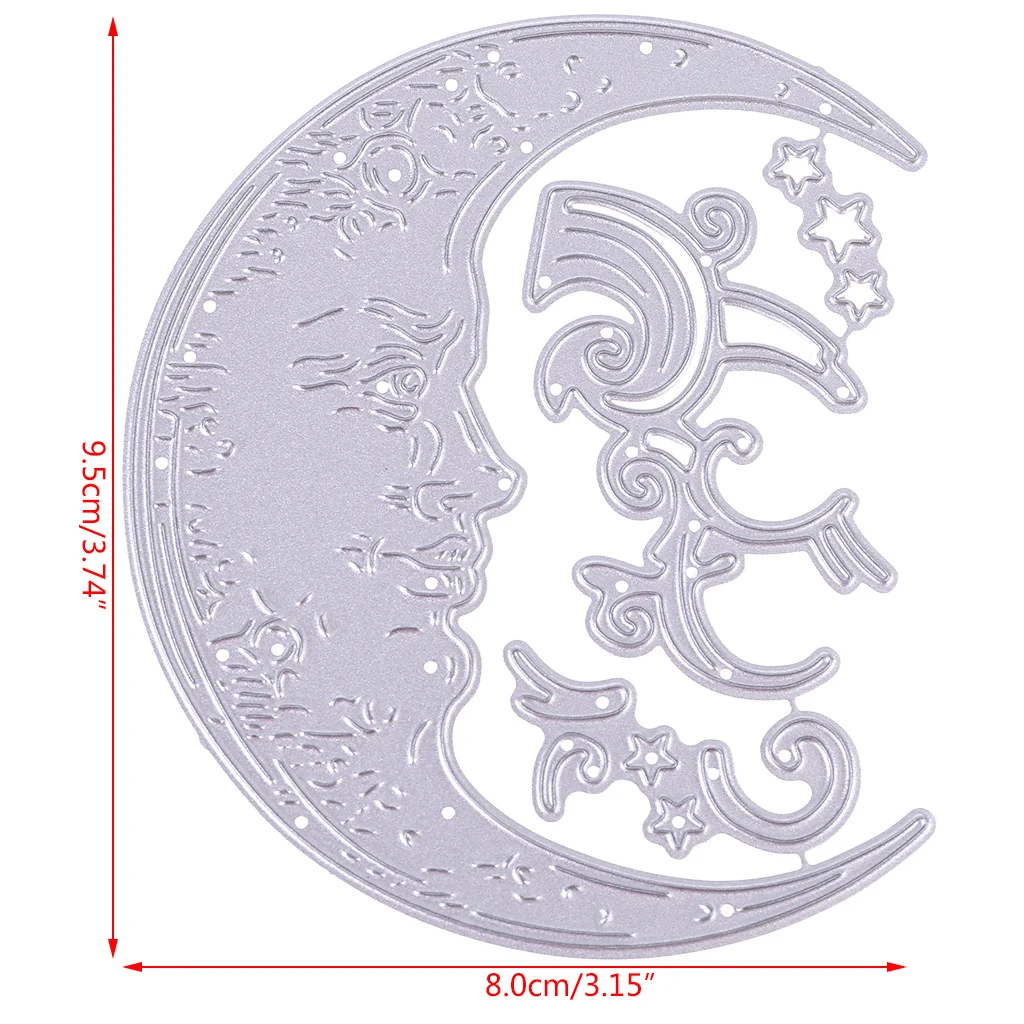 Металлические штампы с изображением тумана и Луны для рукоделия высечки