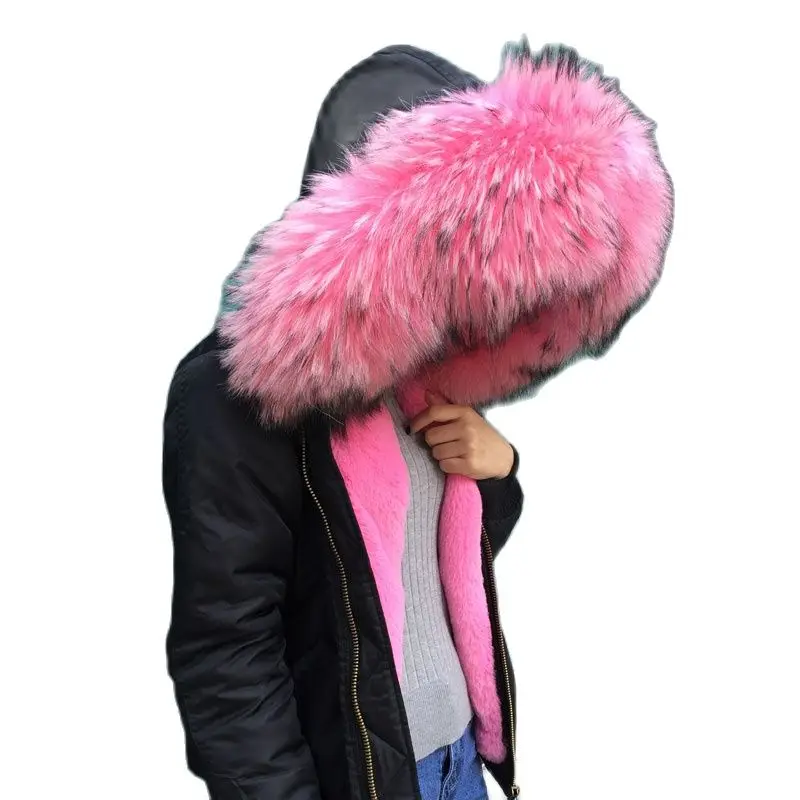 Черная летная куртка-бомбер розовая меховая подкладка большие толстовки из меха