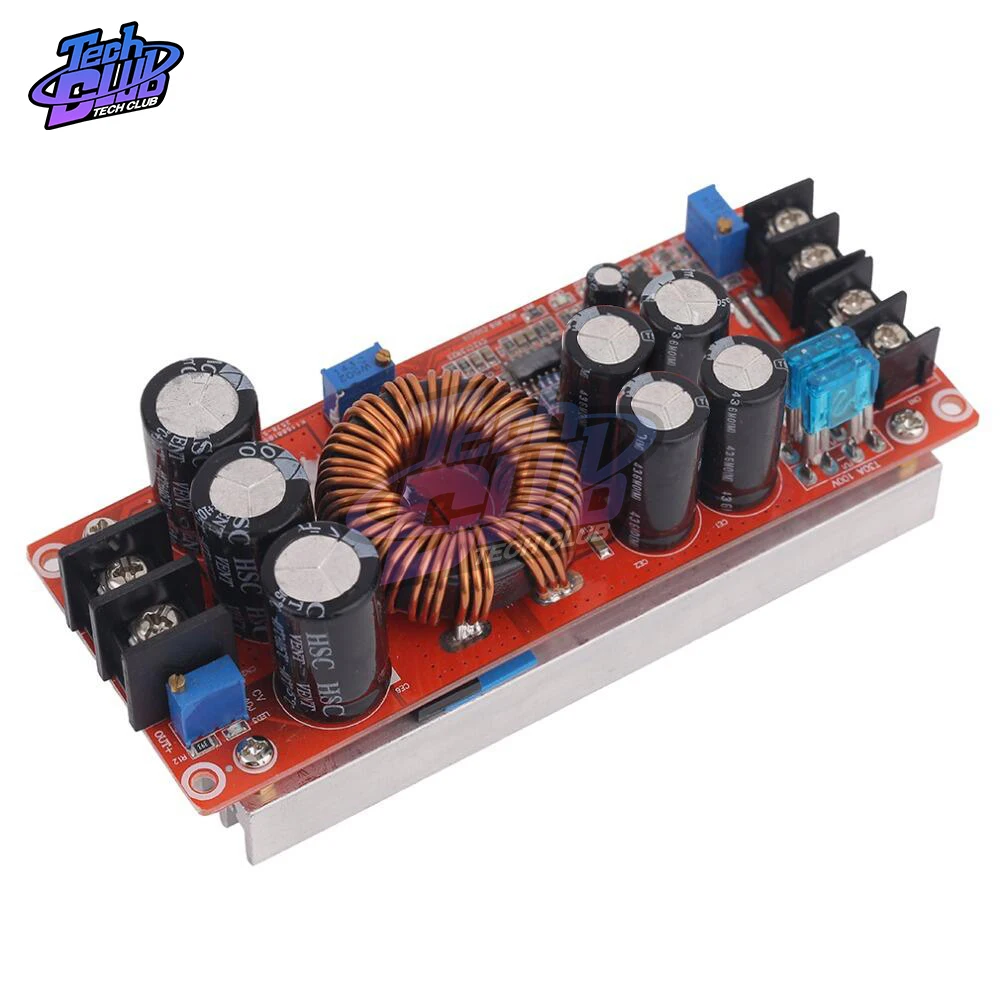 Повышающий Модуль постоянного тока с регулируемым напряжением в 8 60 20 А 1200