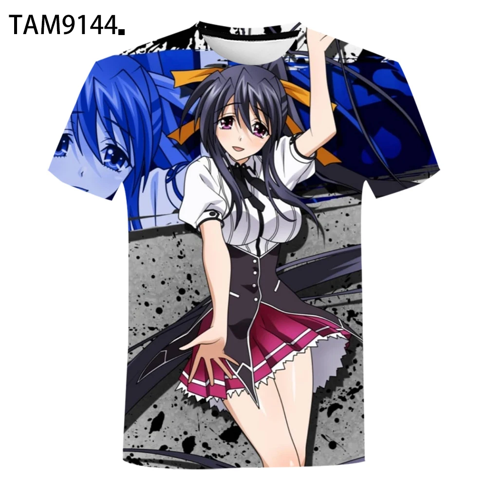 

Anime 3D Print T-shirt Men Women Fashion Streetwear Oversize Hip Hop Children Unisex Tops Clothing High School Dxd Japan Tees