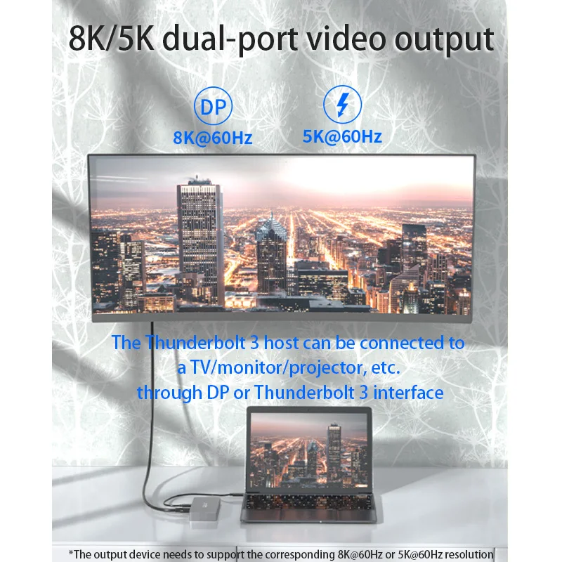 Acasis M.2 двойной диск NVME корпус для жесткого диска Thunderbolt 3 док-станция Type C к USB 0