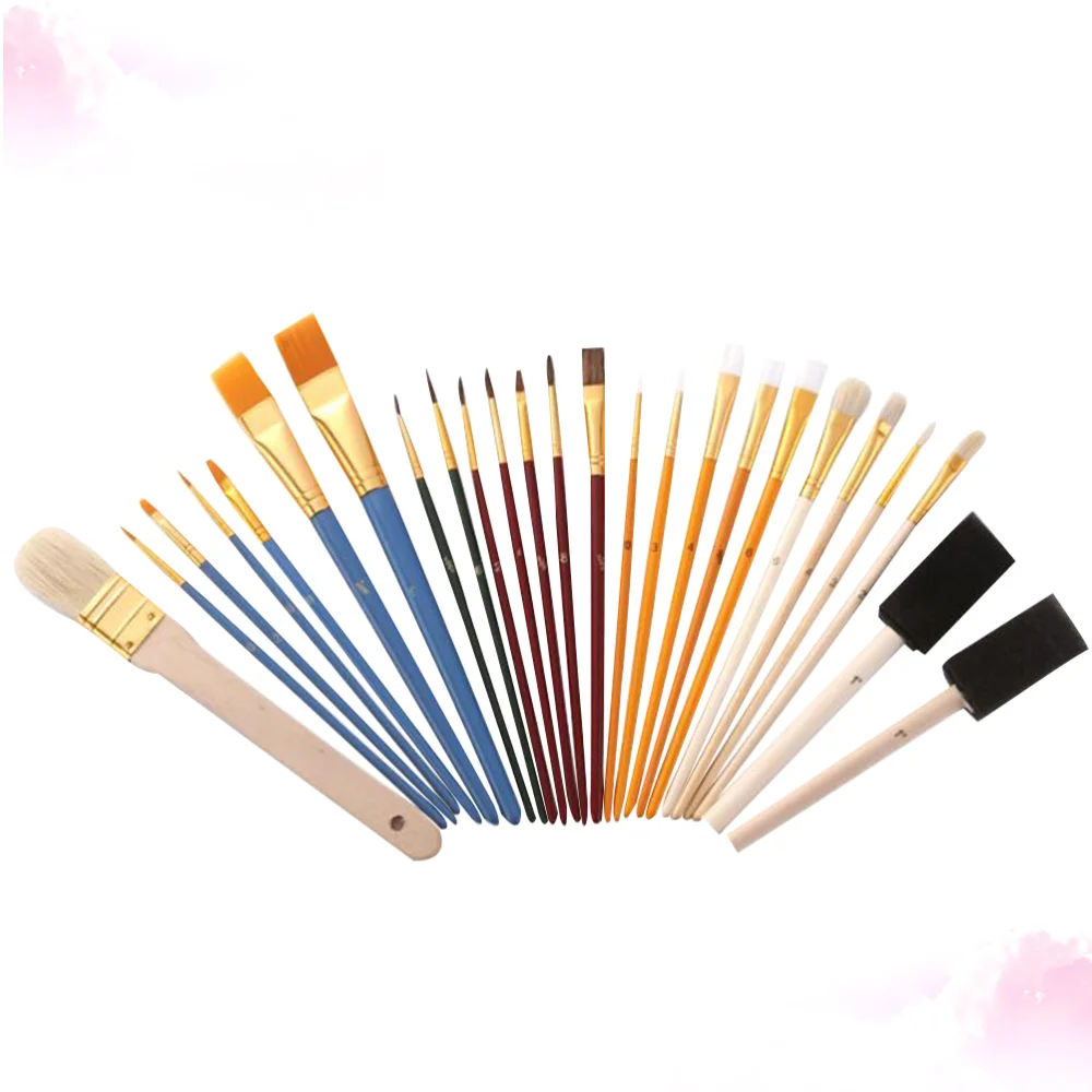 

25pcs Paint Brushes Set Multifunction Brushes Watercolor Oil Painting Brush DIY Drawing Tool for Students Artists