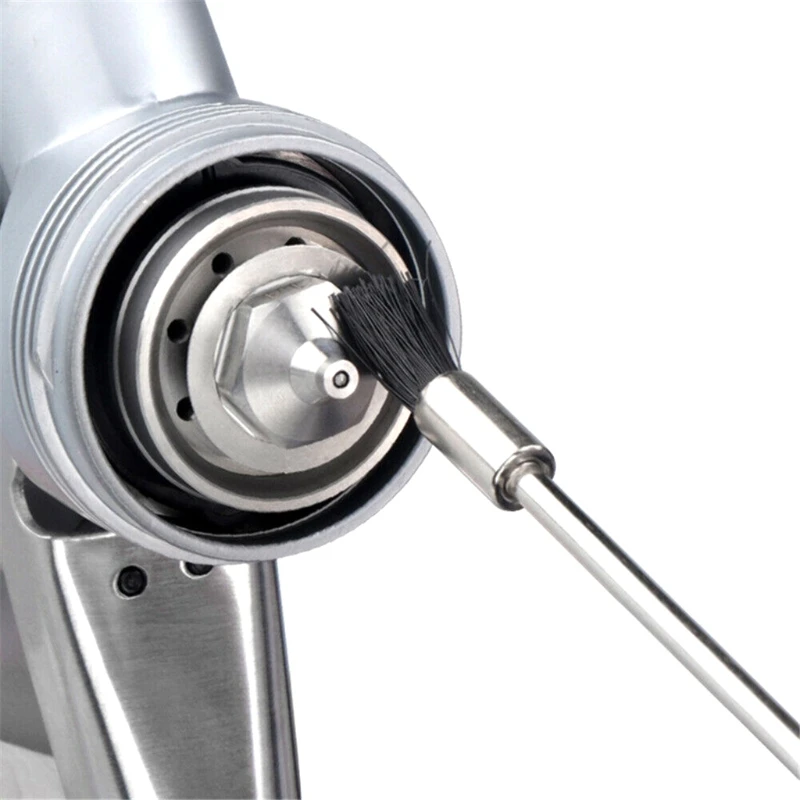 

Long Handle Airbrush Cleaning Brush Multi-Purpose Spray Nozzle Brush Set Mini Brushes and Needles Nozzle Cleaning Repair