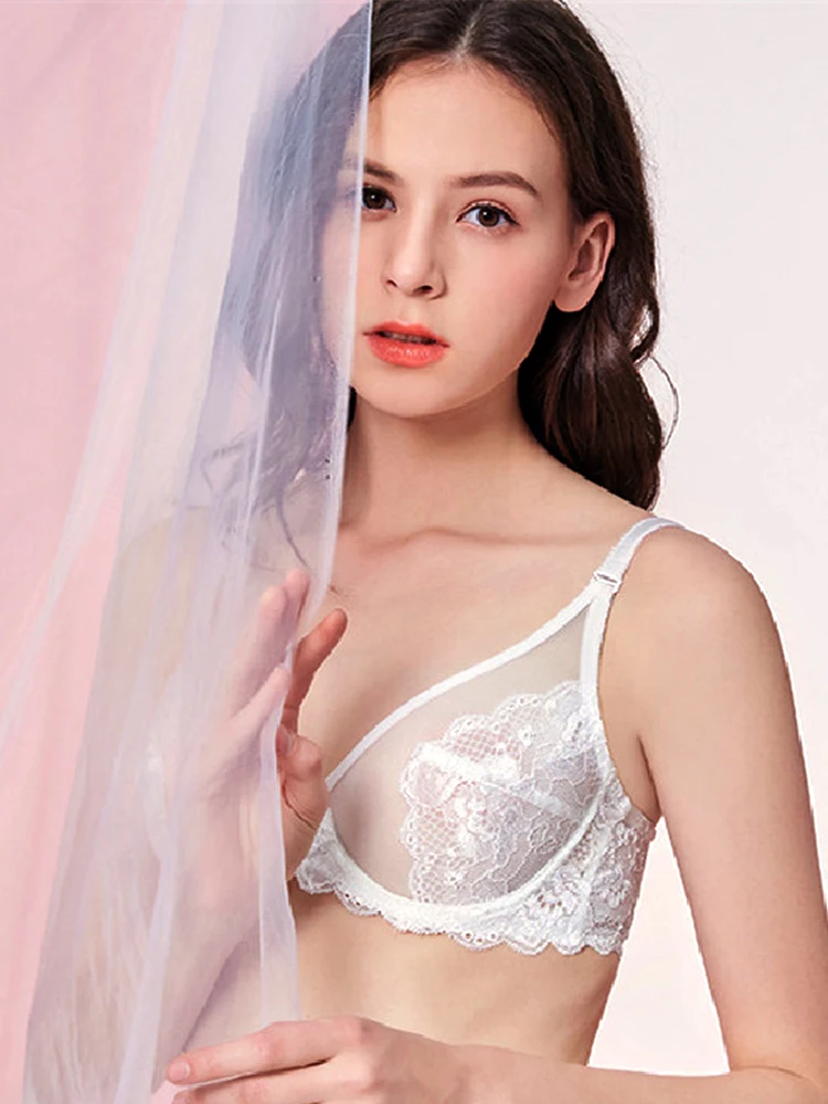 

Meizimei summer ultra thin lace bralette underwire bras for women sexy brassiere girl top bh minimizer lingerie beauty back BCD