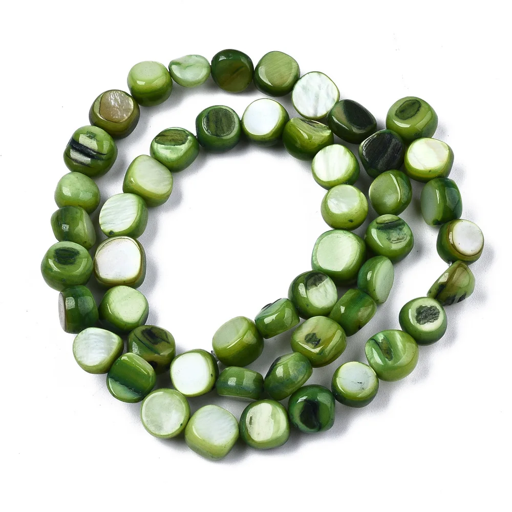 

20 Strand Dyed Natural Freshwater Shell Nuggets Beads Strands For Bracelet Necklace DIY jewelry making Accessories Mix Color