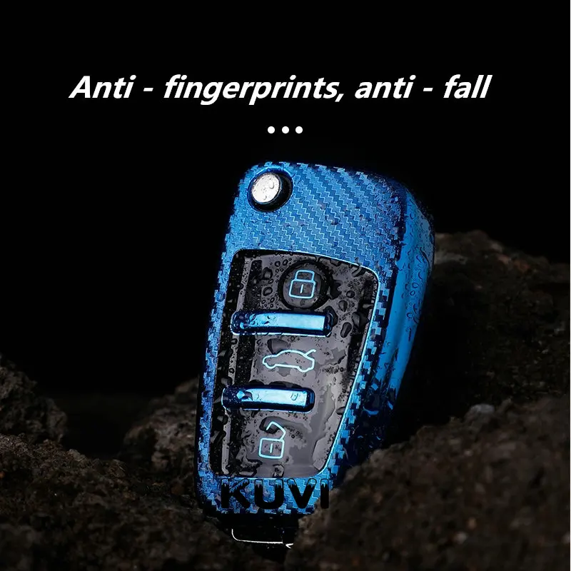 Чехол для автомобильных ключей Мягкий ТПУ/углеродное волокно чехол Audi A1 A3 A4 A5 Q7 A6