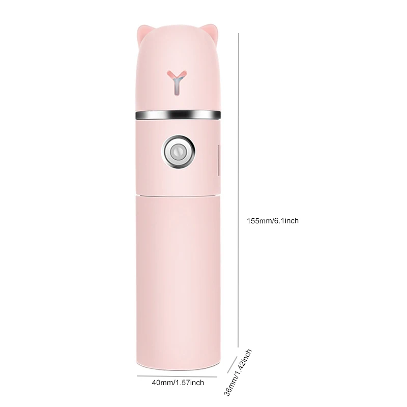 

4 In 1 Foldable Handheld Humidifier Fan USB Rechargeable Electric Mini Misting Water Spray Air Cooler for Office Outdoor Travel