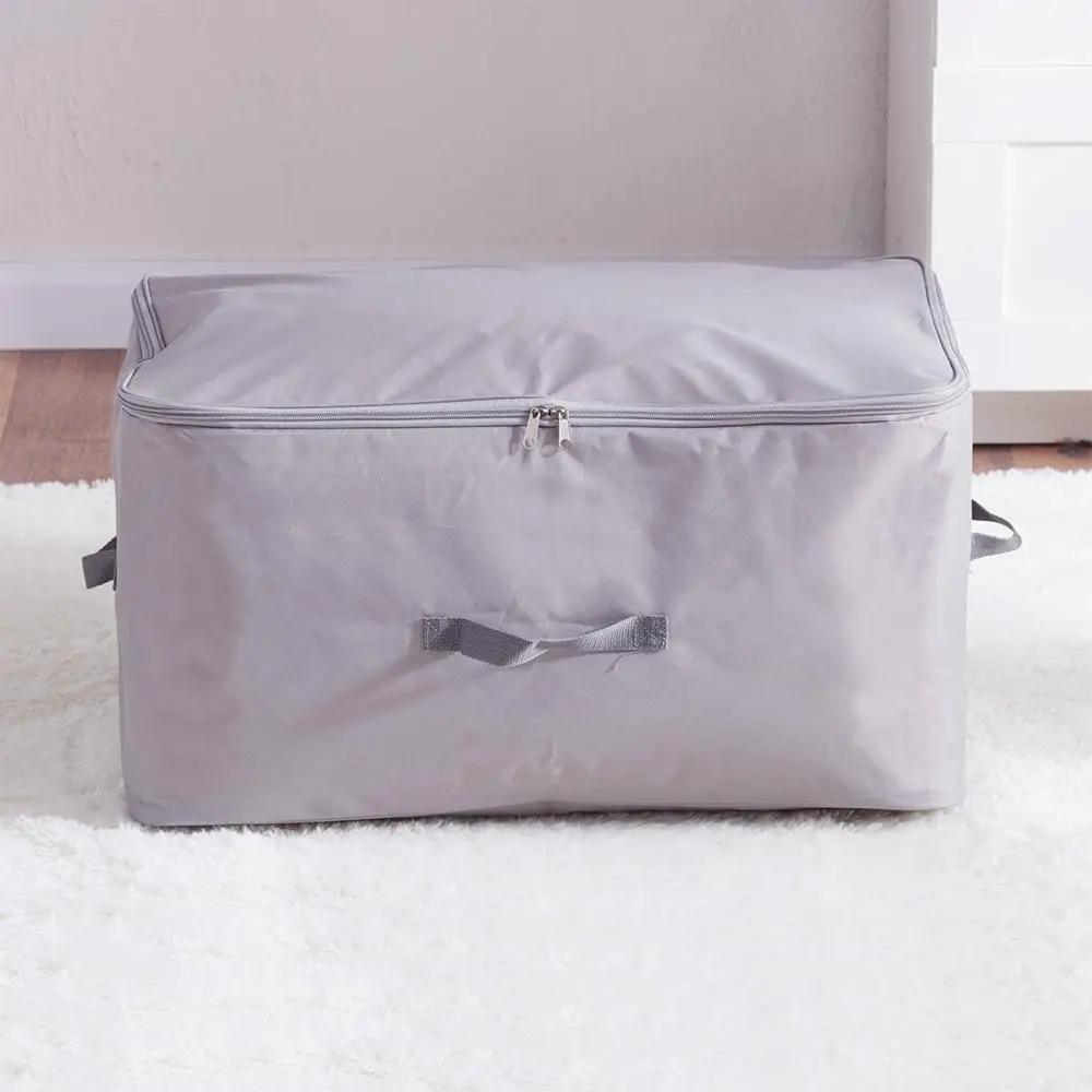 

82L Clothes Storage Bag Household Organizer Luggage Organizer Storage Box Clothing Large Capacity Space Saver Gray Practical