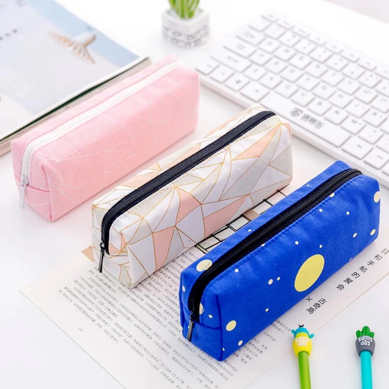 Чехол для школьного карандаша Kawaii Canvas Starry Sky пенал девочек канцелярские
