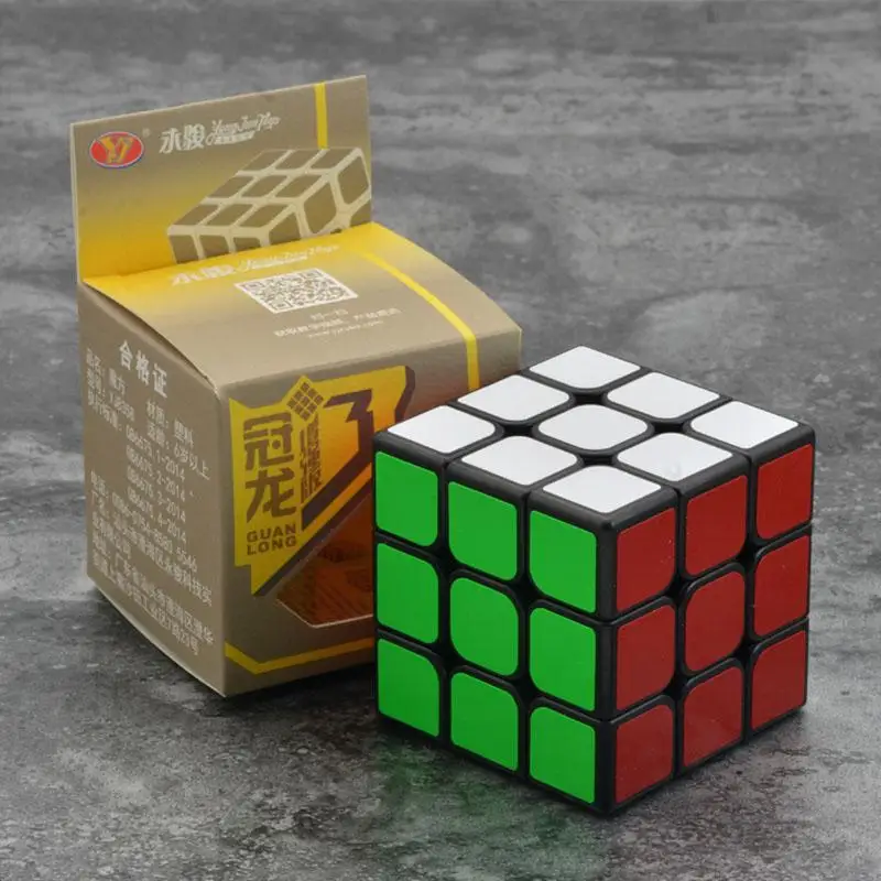 Кубики магические профессиональные 3x3x3 ПВХ наклейка вращающийся Гладкий