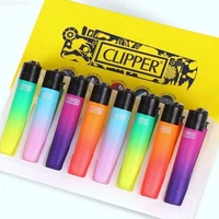 original clipper from spain gasoline lighter nylon torch refillable gas lighter 8 pcs in box gadget cigarettes accessories gift