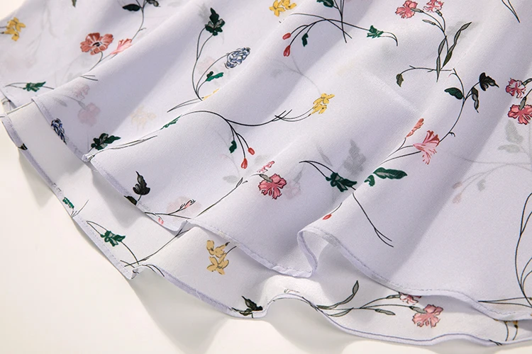 

Women's 100% Pure Silk sleeveless top Shirt Blouse Tie Bow Neck blue floral size M L JN489