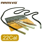 Armiyo 3 шт.компл.. 22 калибра, 5,56 мм, блестящая кисть, бронзовые нейлоновые ватные палочки, смешанный набор, фоторезьба 8-32 m4