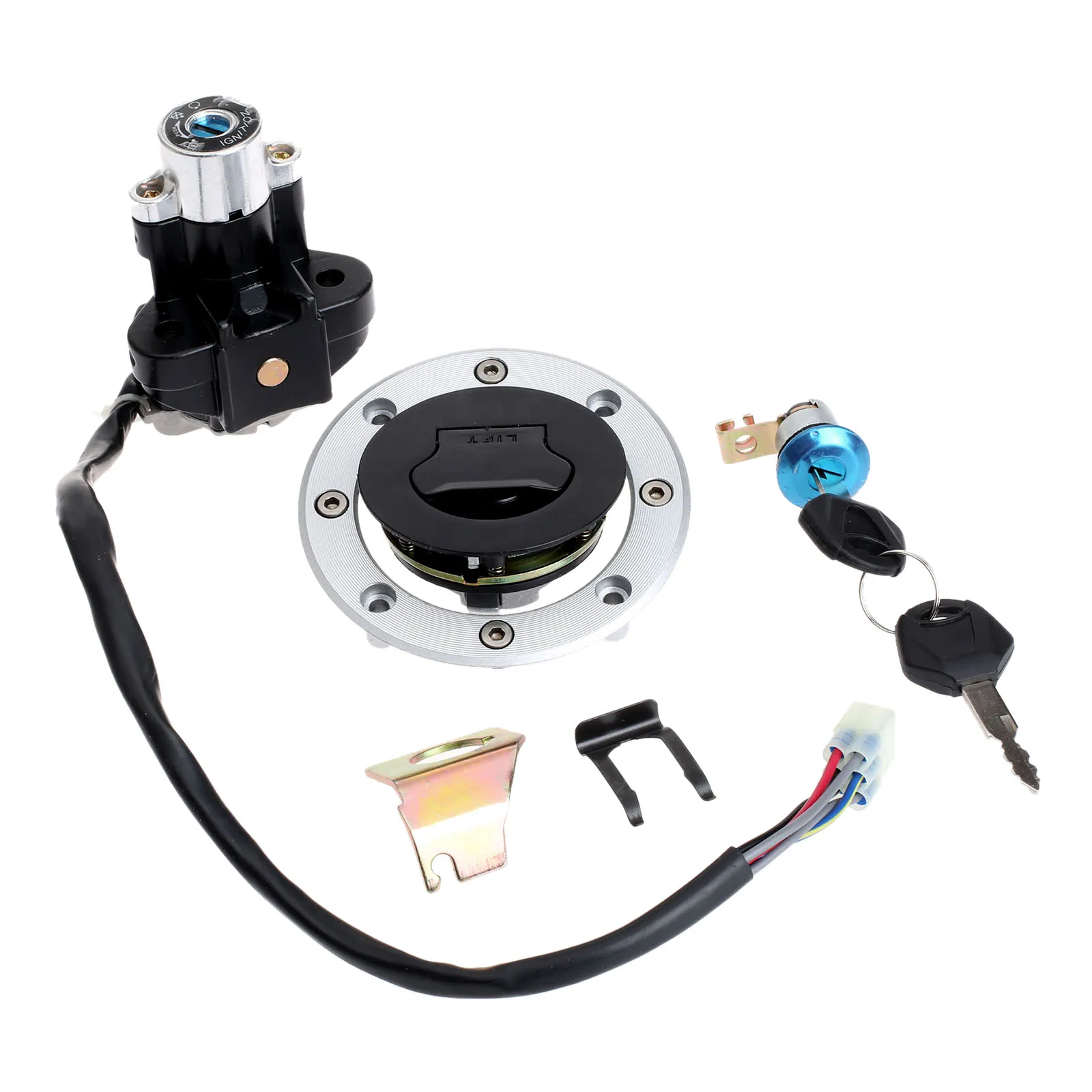 Переключатель зажигания топливного газа крышка сиденья замок ключ набор для Suzuki