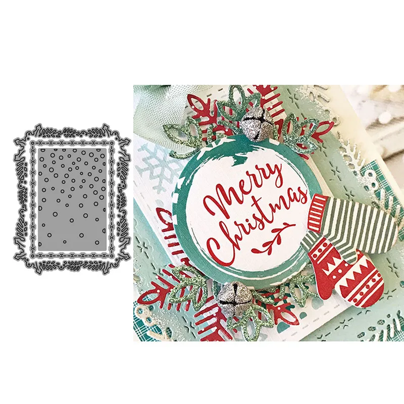 Рождественские штампы Фон полые металлические пресс-формы новые резак штамп