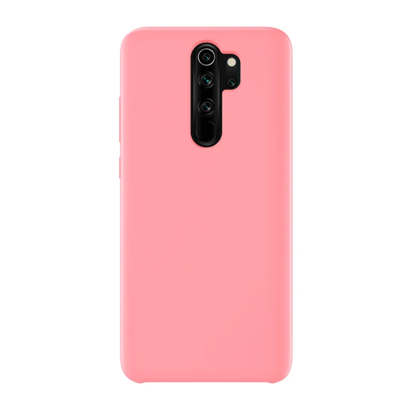 Розовый Для Redmi Note 8 Pro Чехол Мягкий Жидкий силиконовый чехол для XIAOMI Redmi 7A 6A Note 5 6 7 8 Pro глобальная версия Полный Чехол для задней панели - Цвет: Розовый