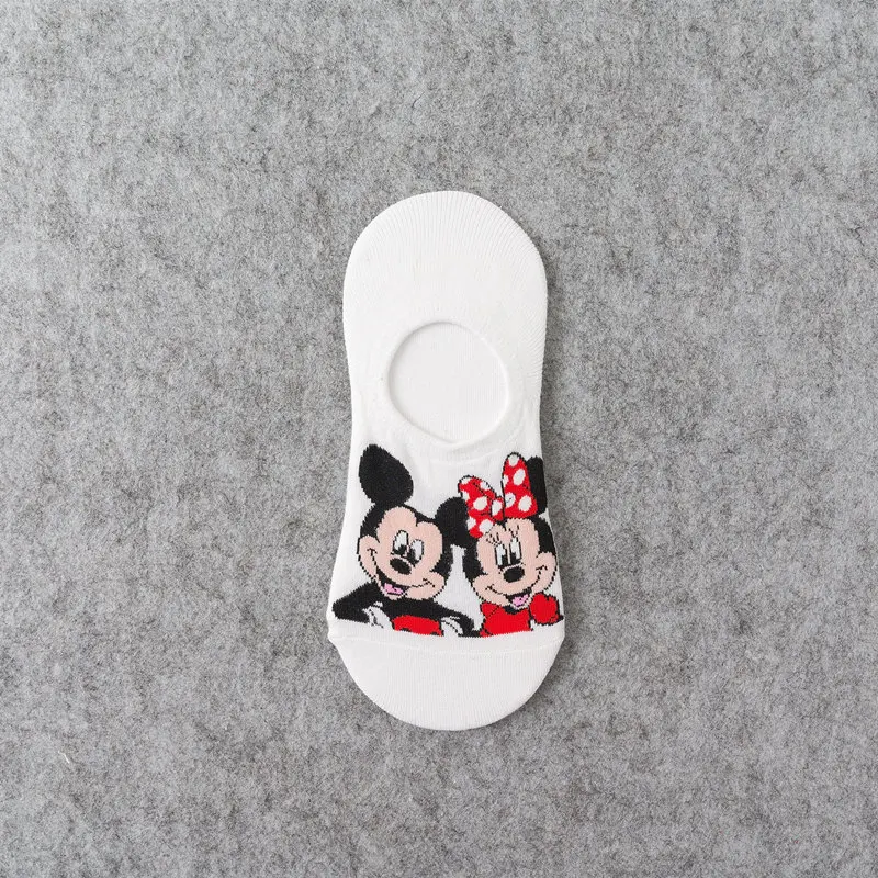 Women Cartoon Animal Mickey socks cute Kawaii ankle Donald Duck Socks invisible Silicone slip Socks girl Cotton boat sock