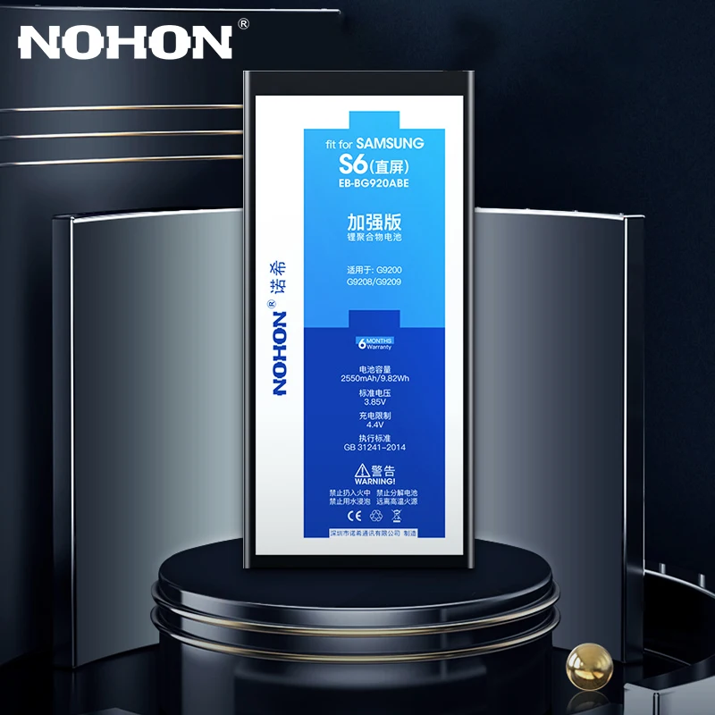 NOHON батарея для Samsung Galaxy S6 край S7 S8 G920 G920F G925F G9300 G935F SM G9508 G930 Замена Bateria|Аккумуляторы