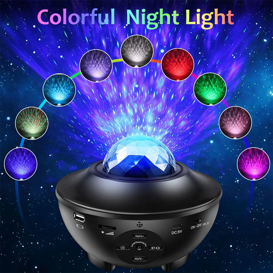 

Tuya Galaxy Light Projector Night Lamp Rgb Starry Sky With Smart Wifi&Bluetooth Voice Control For Kid Baby Bedroom Decorative