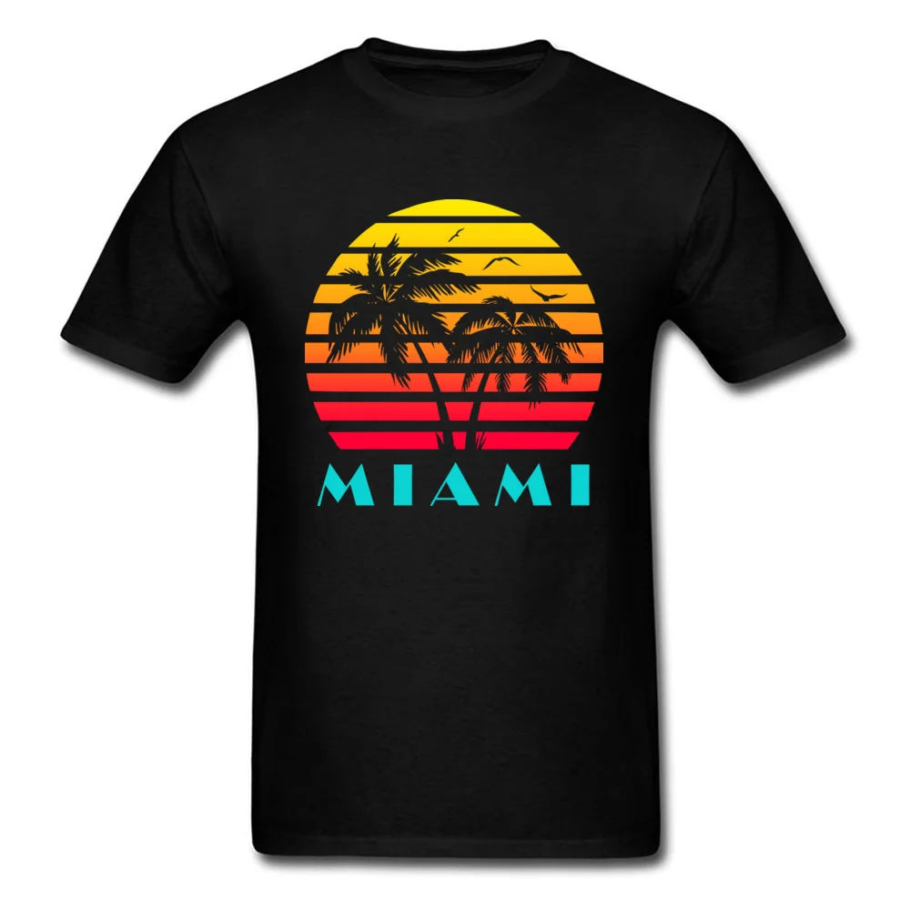 

Midnite Star Summer Fashion Tshirt Mens American Miami 80s Sunset Scenery Graphic T Shirts Happy Beach Holiday T-Shirt Casual