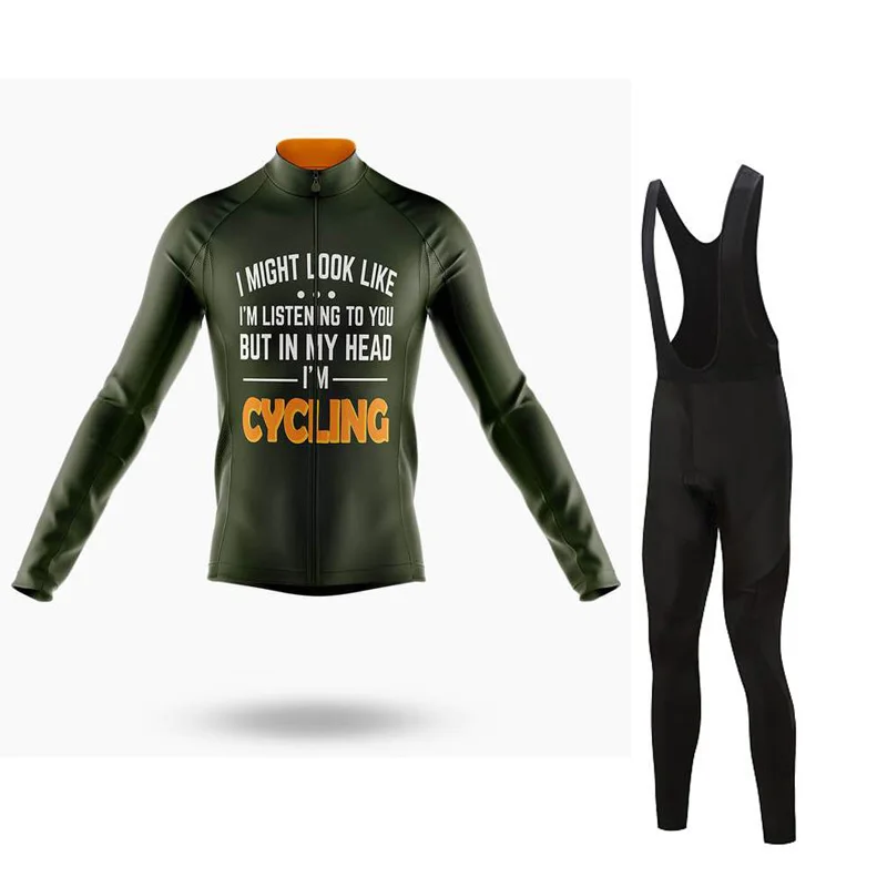 Новинка 2020 черный мужской комплект велосипедной одежды LONG AO LairschDan из Джерси с